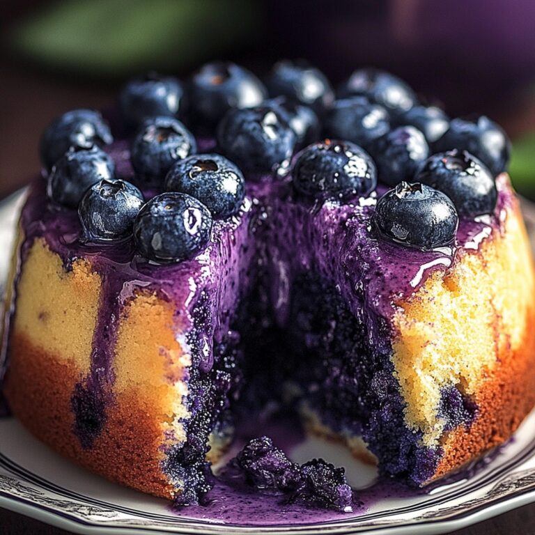Velvety Blueberry Pudding Cake Recipe