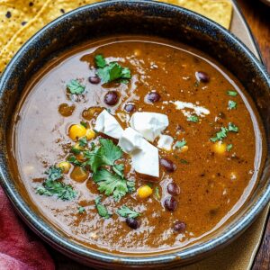 Mexican-Style Black Bean Soup Recipe
