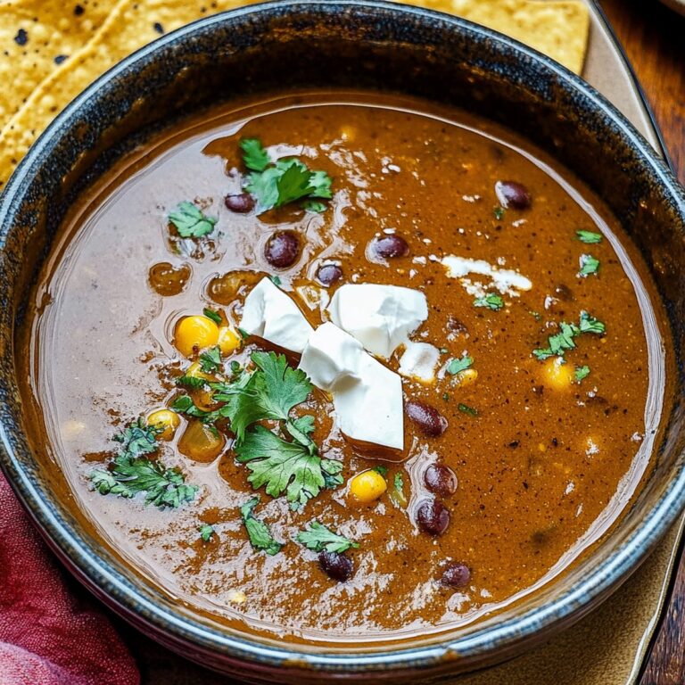 Mexican-Style Black Bean Soup Recipe