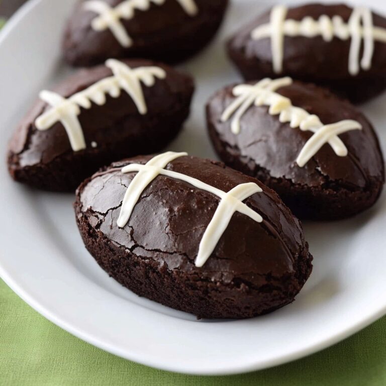 Fudgy Football Brownies Recipe
