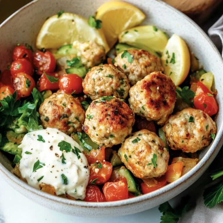 Mediterranean Chicken Meatballs Recipe