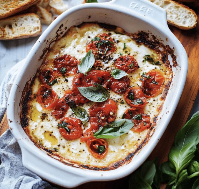 Baked Goat Cheese Bruschetta Dip Recipe