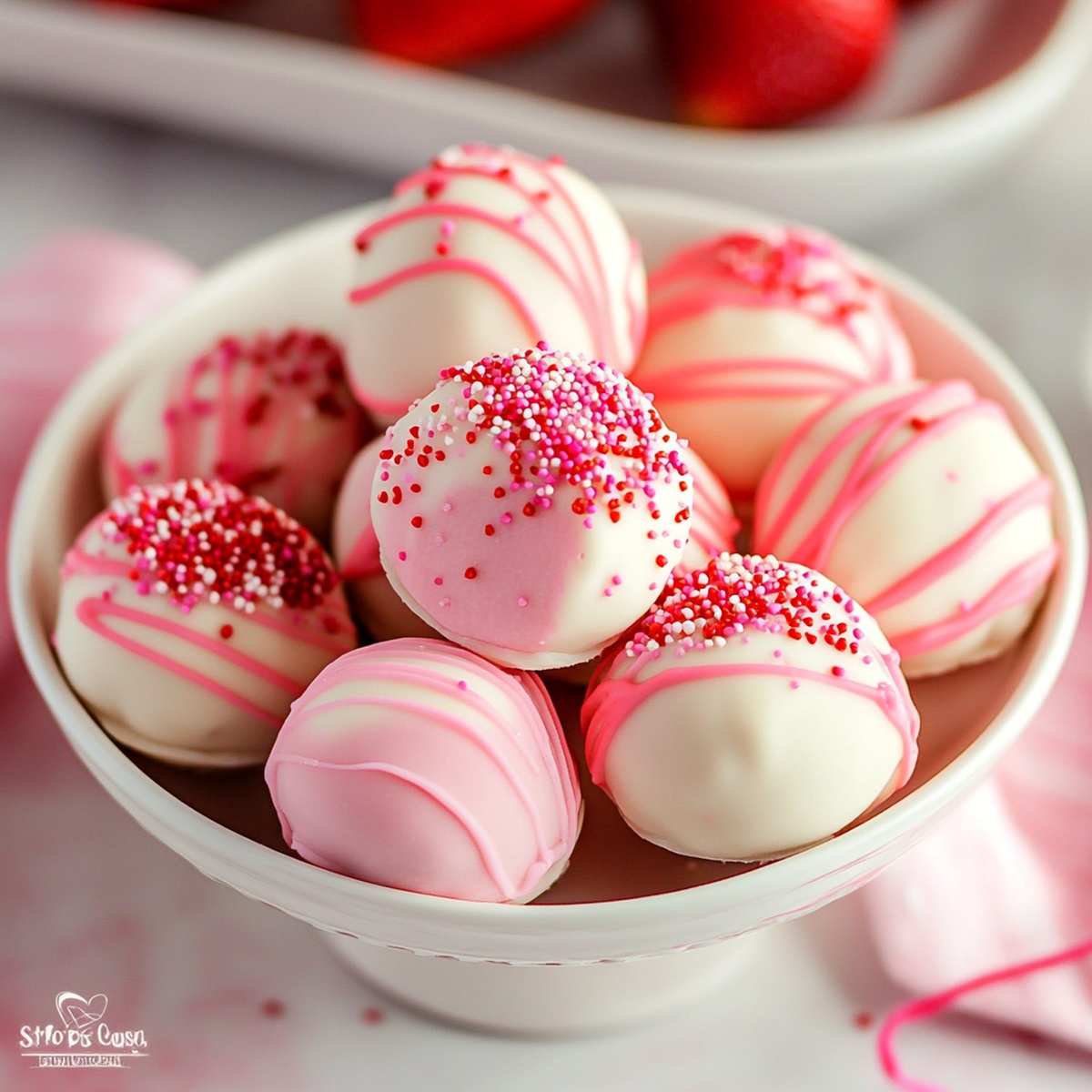 Strawberry Cake Truffles Recipe