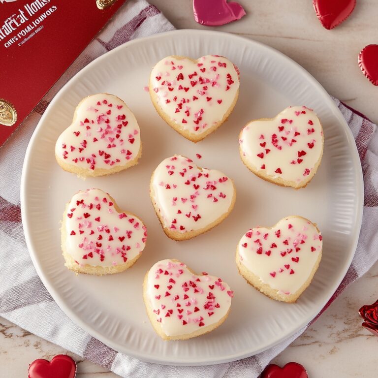 Valentines Mini Heart Cakes Recipe