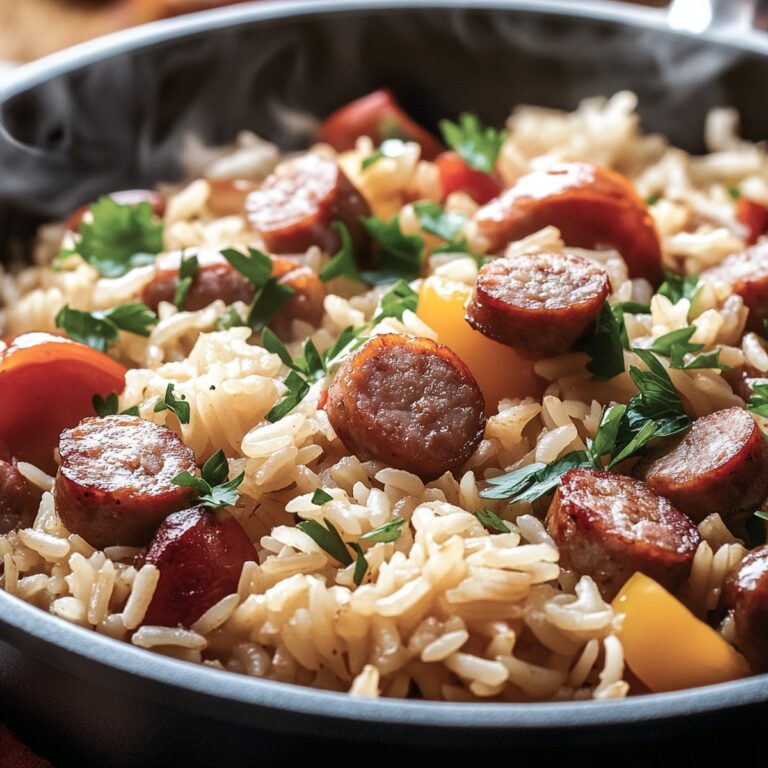 Hearty One-Pot Smoked Sausage And Rice Recipe