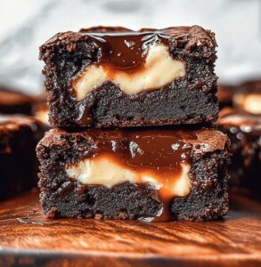 Fudgy Caramel Cheesecake Nutella Brownies Recipe