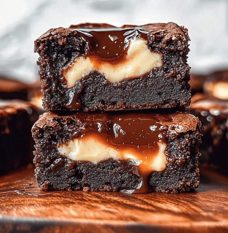 Fudgy Caramel Cheesecake Nutella Brownies Recipe