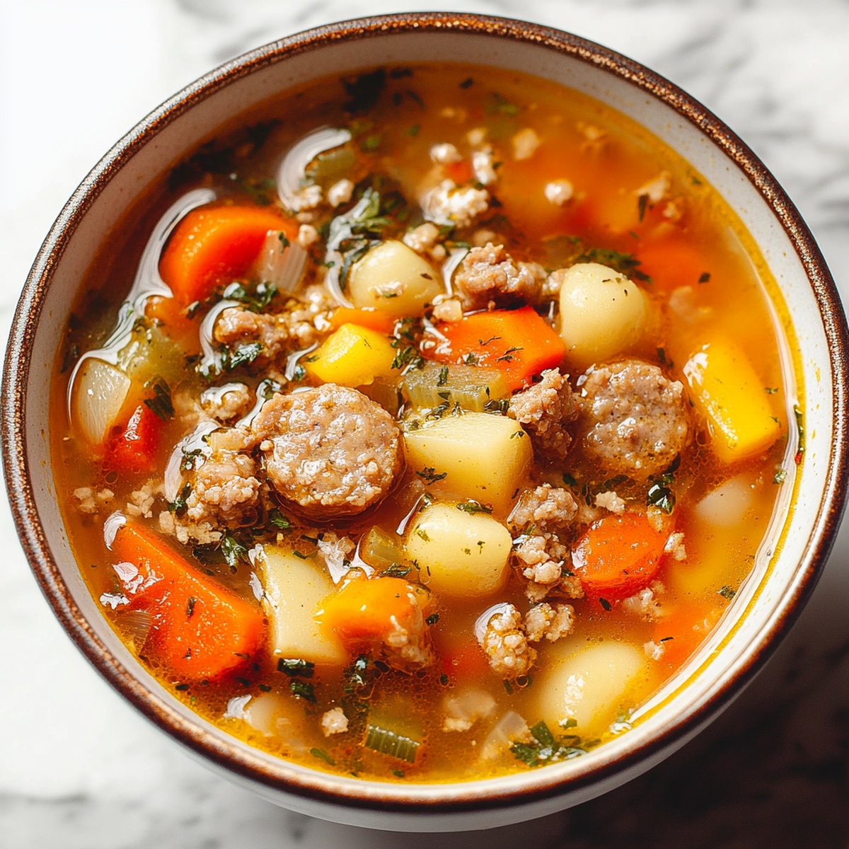 Hearty Sausage And Vegetable Soup Recipe