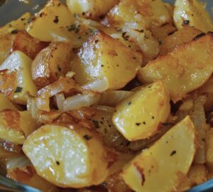 Oven Fried Potatoes & Onions Recipe
