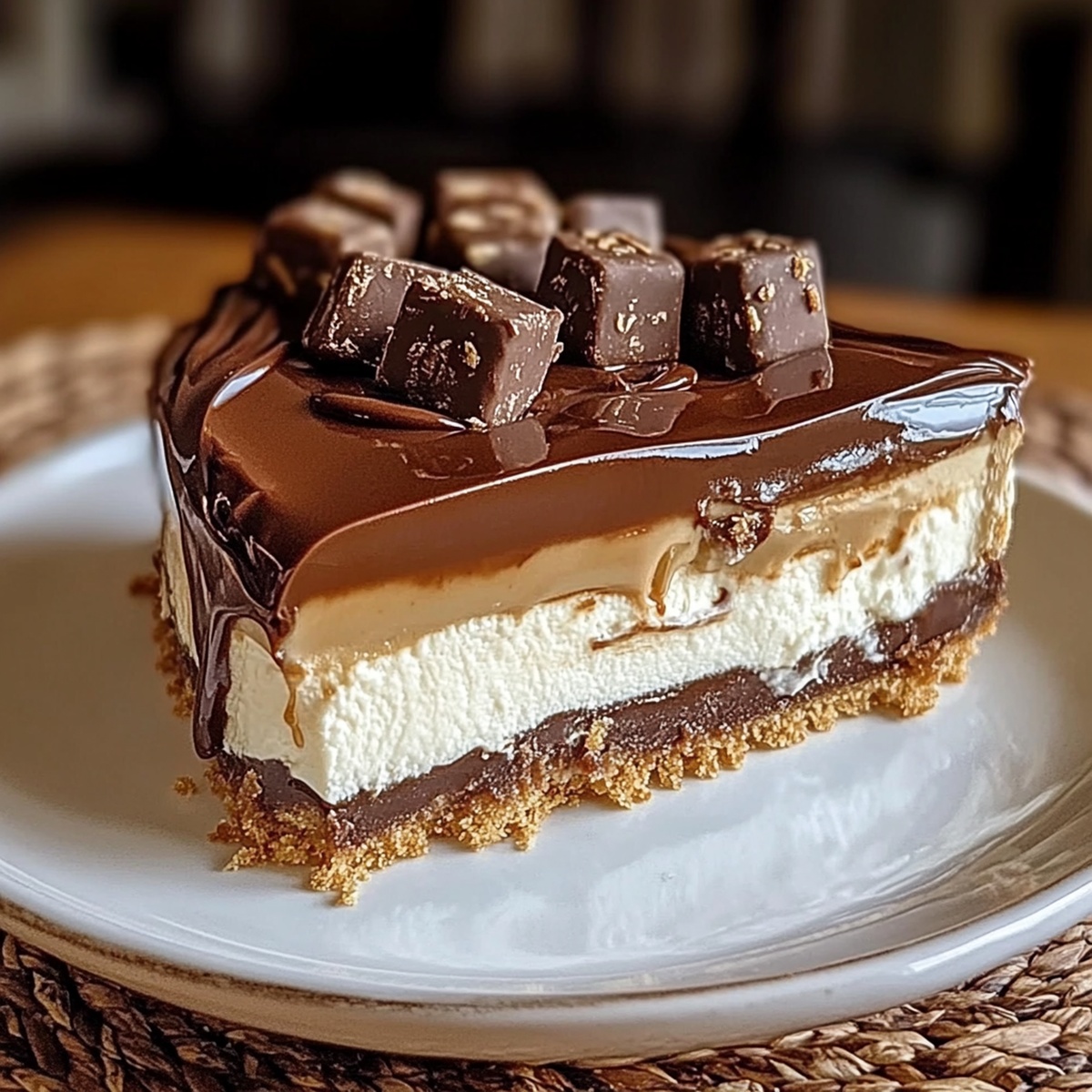 Homemade No Bake Twix Cheesecake Recipe