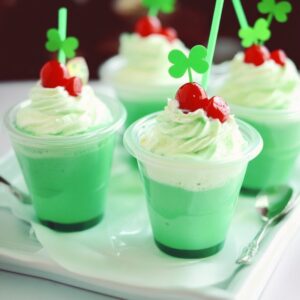 Incredible Shamrock Shake Pudding Shots Recipe