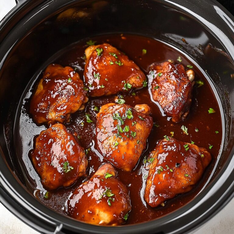 Tender Slow Cooker Bbq Chicken Thighs Recipe