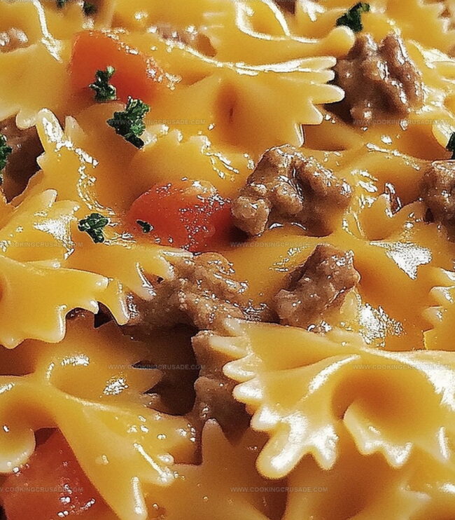 Easy Instructions For Velveeta Beef Bowtie Pasta