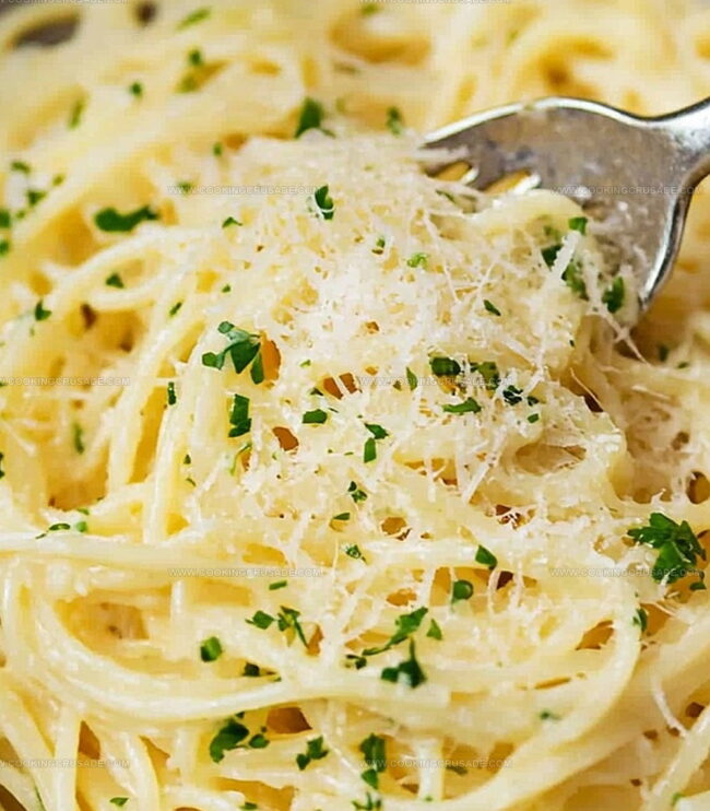 Step-By-Step Garlic Parmesan Pasta Directions