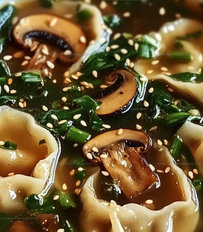How To Cook Potsticker Soup With Mushrooms & Bok Choy