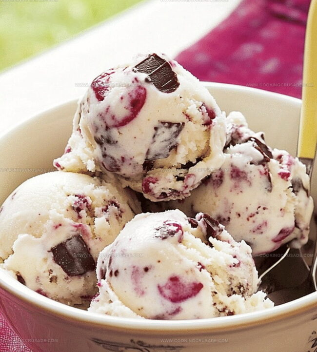 Steps to Swirl Cherries Into Creamy Bliss