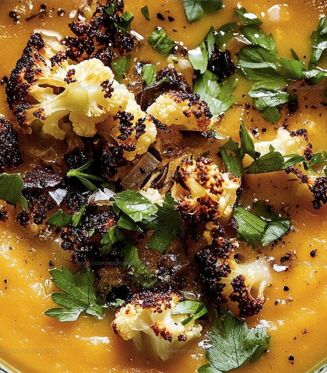 How To Cook Sweet Potato Soup With Roasted Cauliflower Crumbles
