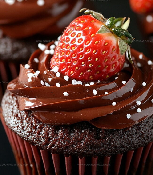 How To Bake Chocolate Covered Strawberry Cupcakes Easily