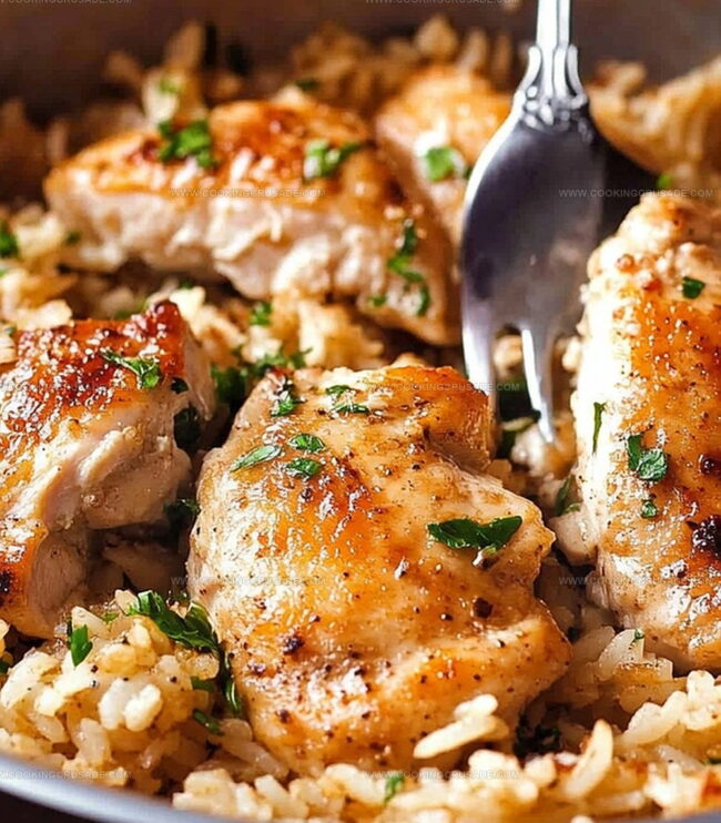 How To Make Chicken With Garlic Parmesan Rice Recipe