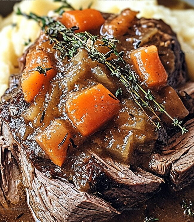 How To Make Slow Cooker Garlic Herb Pot Roast