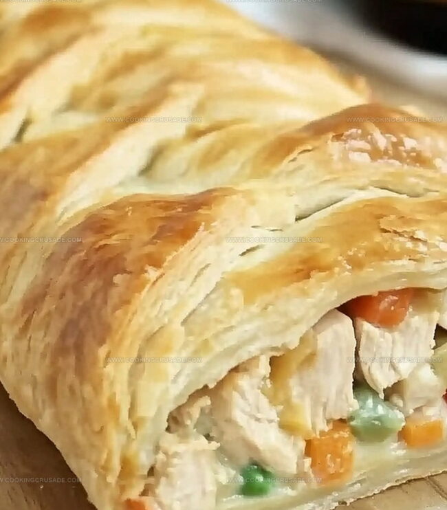 Simple Steps For Chicken Pot Pie Crescent Braid