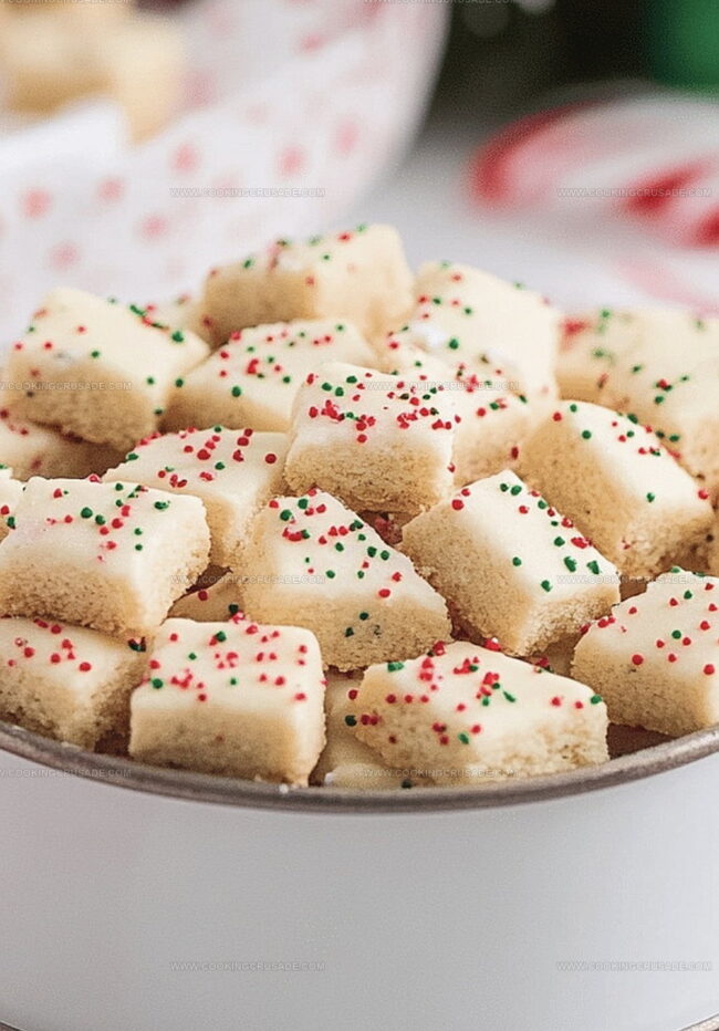 Why Christmas Shortbread Cookie Bites Are So Cheerful