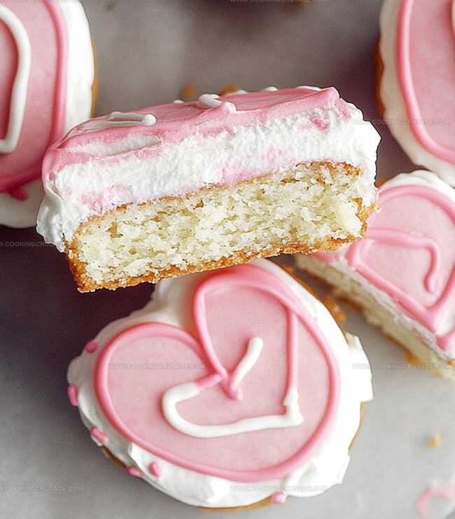 How To Make Copycat Little Debbie Valentine Cakes