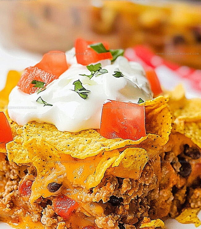 Steps To Build Doritos Taco Casserole Recipe