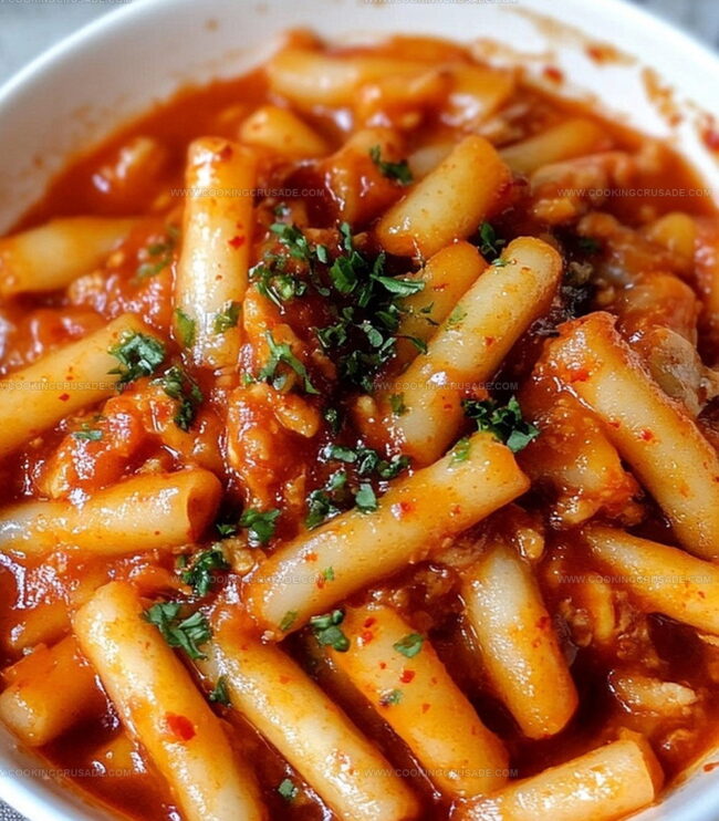 Steps To Make Tteokbokki Spicy Korean Rice Cakes