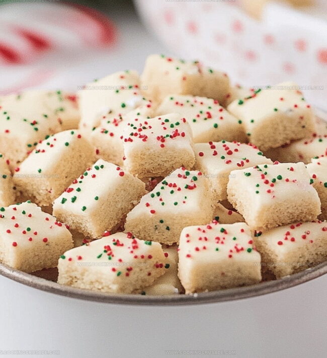 Steps To Make Christmas Shortbread Cookie Bites