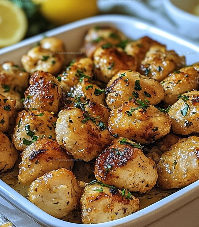 Steps To Cook Lemon Garlic Chicken Bites