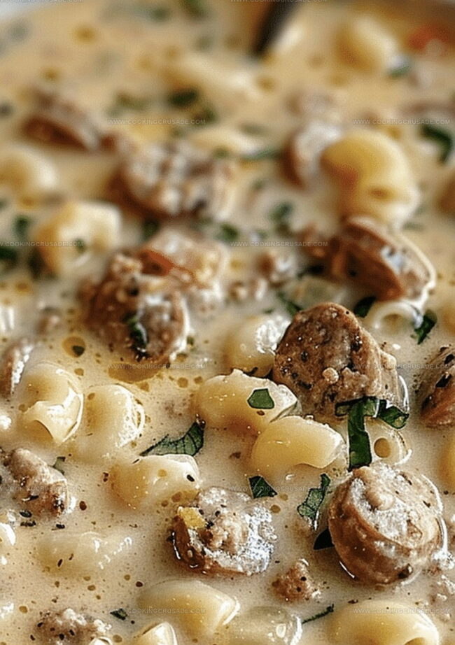 Why Creamy Parmesan Italian Sausage Ditalini Soup Is So Filling