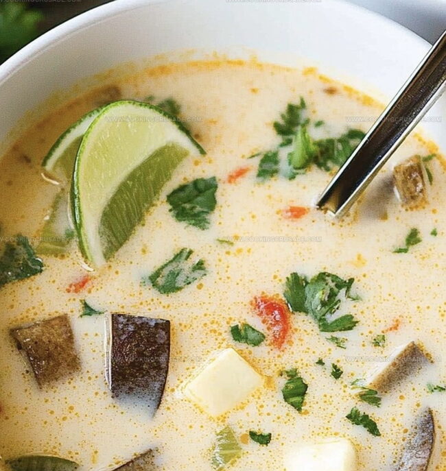How To Make Thai Coconut Soup Recipe (Tom Kha) At Home