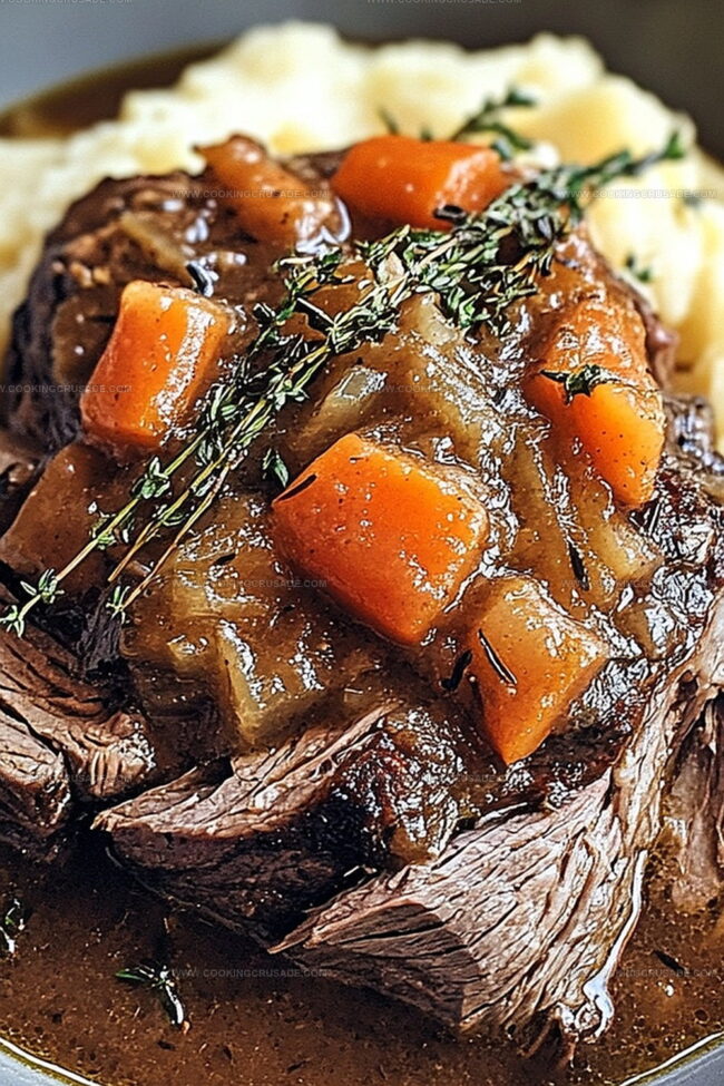 Why Slow Cooker Garlic Herb Pot Roast Tastes Like Home