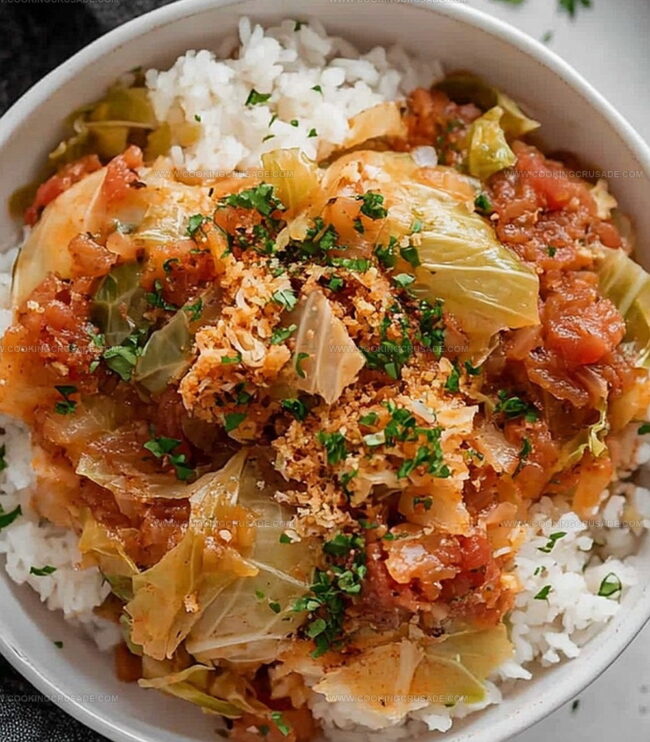 Simple Steps For Vegan Unstuffed Cabbage Rolls