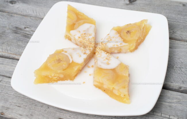 Steamed Vietnamese Banana Cake (Banh Chuoi Hap)