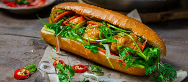 Meatball Banh Mi (Banh Mi Xiu Mai)